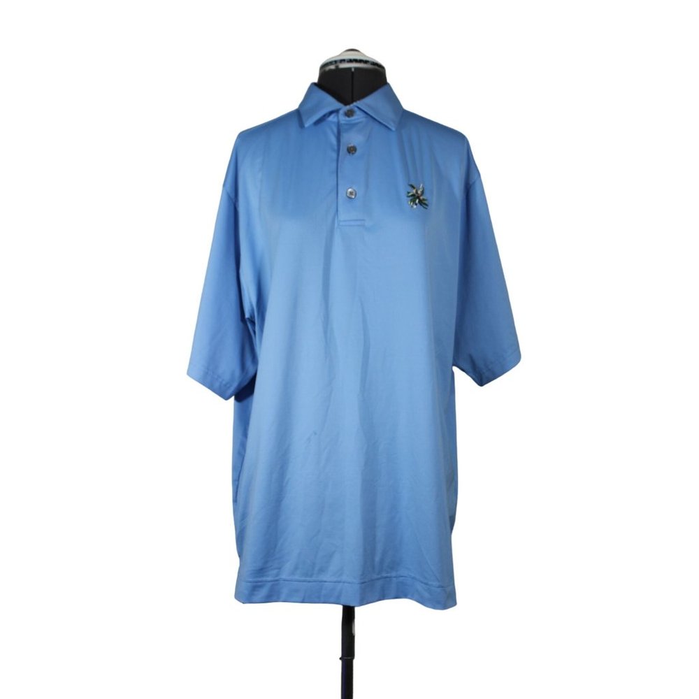 Footjoy men's collared short‎ sleeve performance golf polo shirt M